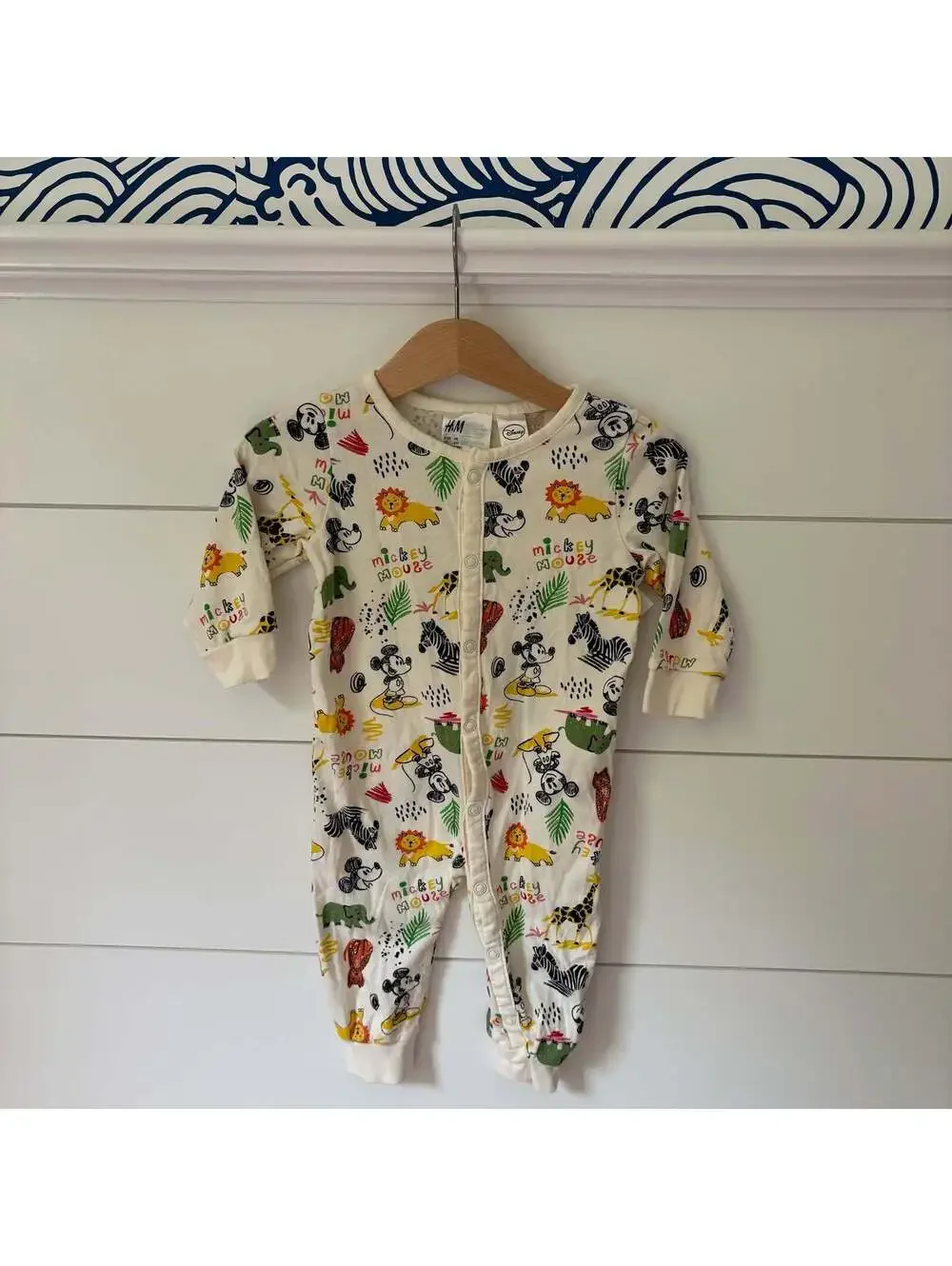 H&M Disney mickey mouse animal romper 4-6 mos